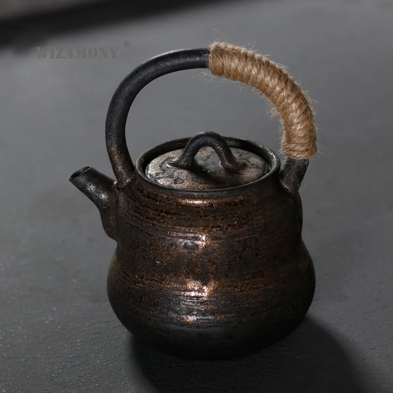 Керамический чайник WIZAMONY в японском стиле, 280 мл, керамический чайный набор, фарфоровая глина, античный чайник, посуда для напитков
Керамический чайник WIZAMONY в японском стиле, 280 мл, керамический чайный набор, фарфоровая глина, античный чайник, посуда для напитков