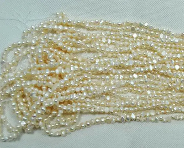 Luck Loose Pearl Jewellery,AA 3-5MM White Baroque Genuine Freshwater Pearls Loose Beads,One Full Strand 14inches,Top Quality
Luck Loose Pearl Jewellery,AA 3-5MM White Baroque Genuine Freshwater Pearls Loose Beads,One Full Strand 14inches,Top Quality