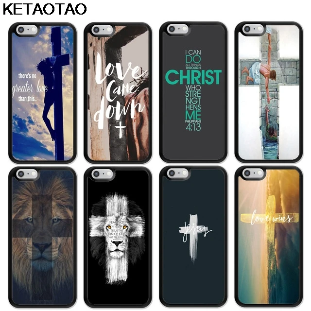Фото KETAOTAO Bible Иисус Христос христианский крест телефонные чехлы для iPhone 4S 5C 5S 6S 7 8 6 7Plus