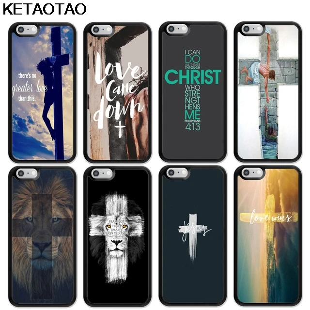 KETAOTAO Bible Иисус Христос христианский крест телефонные чехлы для iPhone 4S 5C 5S 6S 7 8 6 7Plus