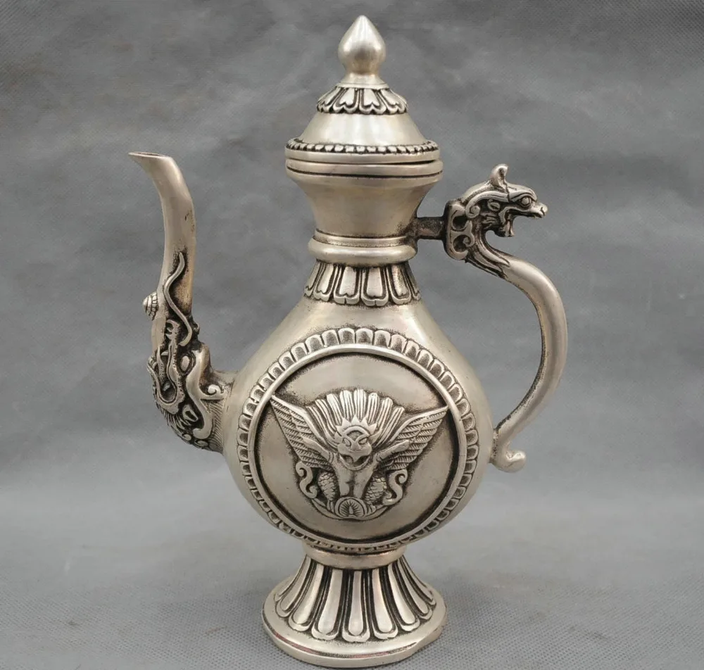 Details about 9.2'' China Bronze Silver Statue dragon Beast Garuda Flagon Pot copper tools wedding Decoration Brass Bronze
Details about 9.2'' China Bronze Silver Statue dragon Beast Garuda Flagon Pot copper tools wedding Decoration Brass Bronze