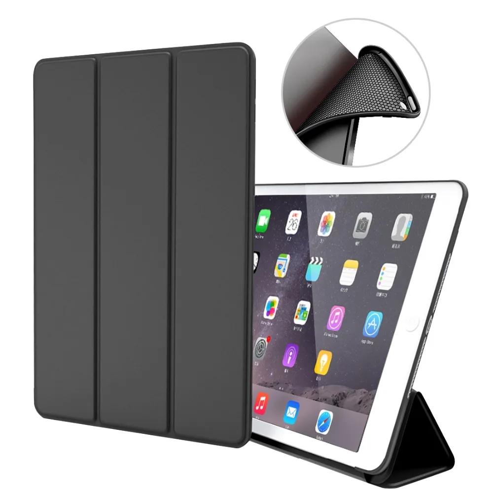 Умный чехол для iPad 2018 2017 air 2 1 5 го 6 поколения 9 7 дюймовый из искусственной кожи с