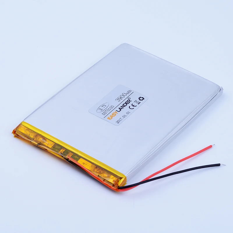 3.7V 3900mAh 5570100 Rechargeable li-Polymer Li-ion Battery For Bluetooth Notebook Tablet PC mobile power PDA DVD
3.7V 3900mAh 5570100 Rechargeable li-Polymer Li-ion Battery For Bluetooth Notebook Tablet PC mobile power PDA DVD