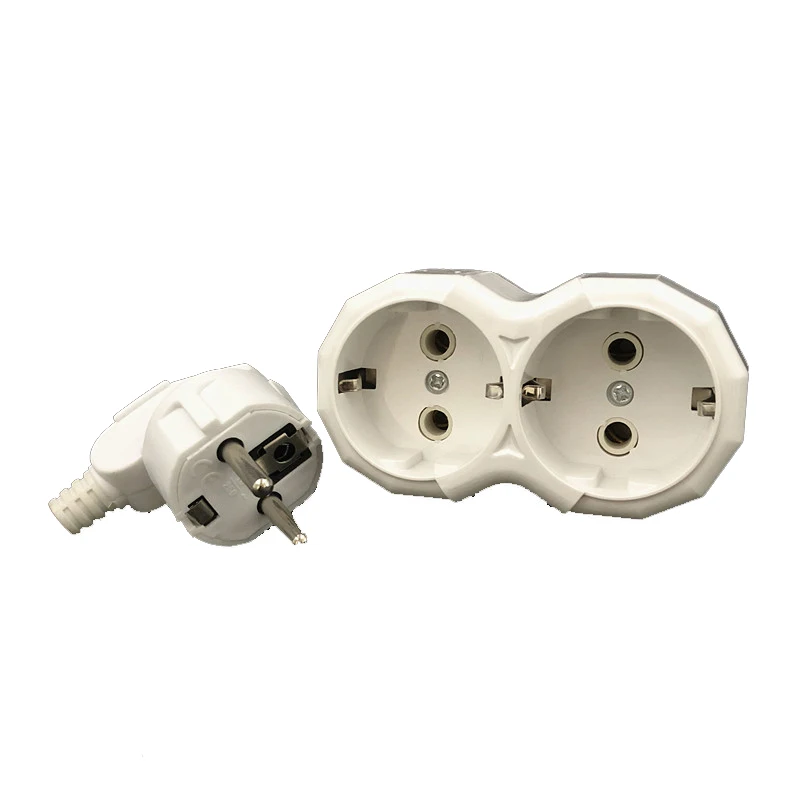 2Pcs European Standard Power Supply Conversion Plug German Standard Converter Extended Socket One Turn Two Socket +EU Plug
2Pcs European Standard Power Supply Conversion Plug German Standard Converter Extended Socket One Turn Two Socket +EU Plug