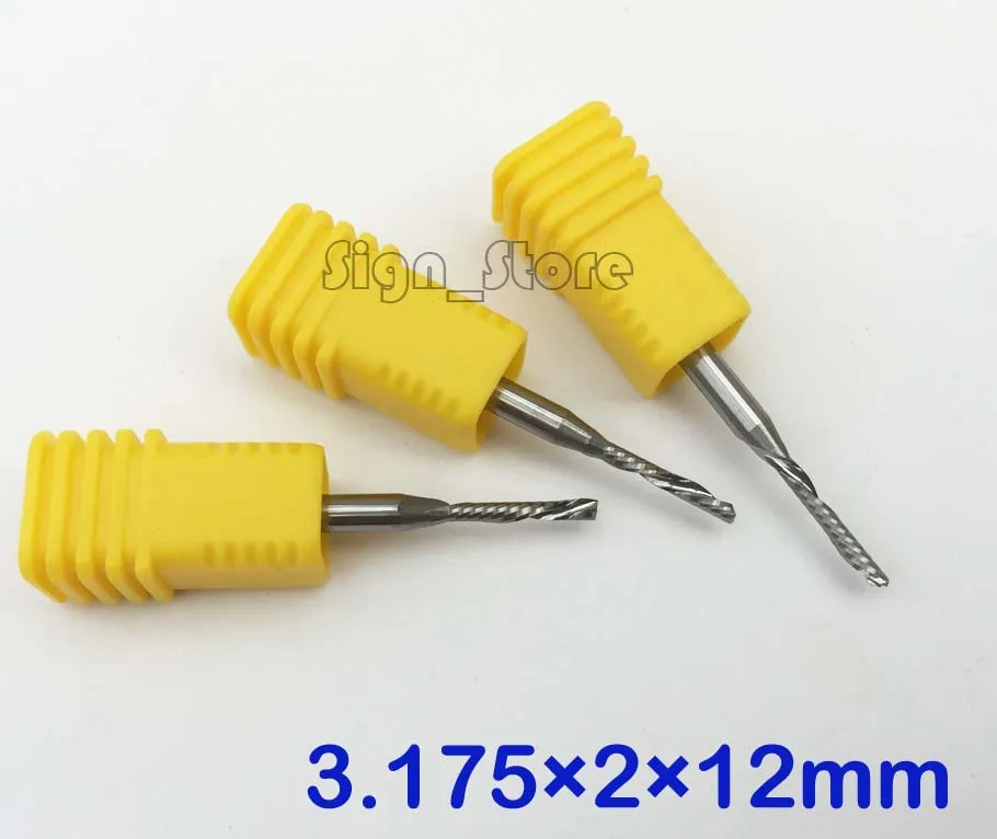 10pcs NEW 3.175X2X12MM Left Hand Single Flute Downcut Spiral Bits, High Efficiency Cutting Wood Acrylic Aluminum Plastic Plate
10pcs NEW 3.175X2X12MM Left Hand Single Flute Downcut Spiral Bits, High Efficiency Cutting Wood Acrylic Aluminum Plastic Plate