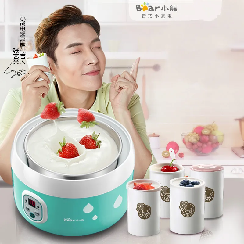 Bear Electric Automatic Yogurt Maker Machine 20W 4 Ceramic Cups Stainless Steel Natto Maker Machine Kitchen Appliances
Bear Electric Automatic Yogurt Maker Machine 20W 4 Ceramic Cups Stainless Steel Natto Maker Machine Kitchen Appliances