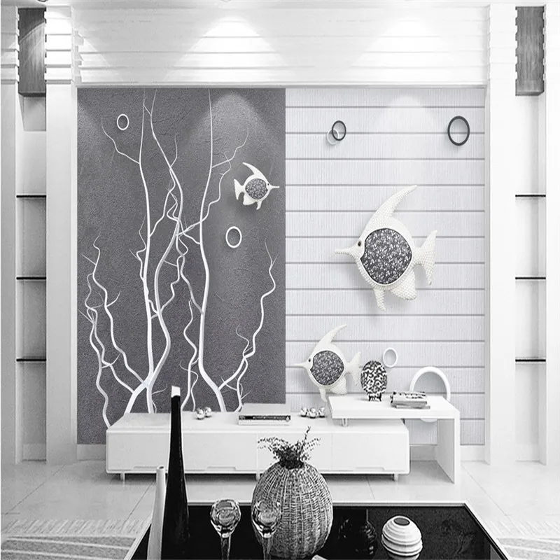 custom 3d non-woven mural wallpaper black and white creative underwater goldfish bubble 3d TV background wall for kid's room
custom 3d non-woven mural wallpaper black and white creative underwater goldfish bubble 3d TV background wall for kid's room