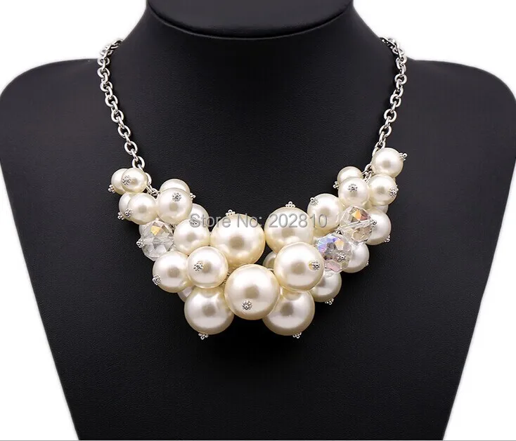 Free shipping Factory Hand made new type trendy necklace plated-AB crystal perfectly round pearl chokers chairns necklace
Free shipping Factory Hand made new type trendy necklace plated-AB crystal perfectly round pearl chokers chairns necklace