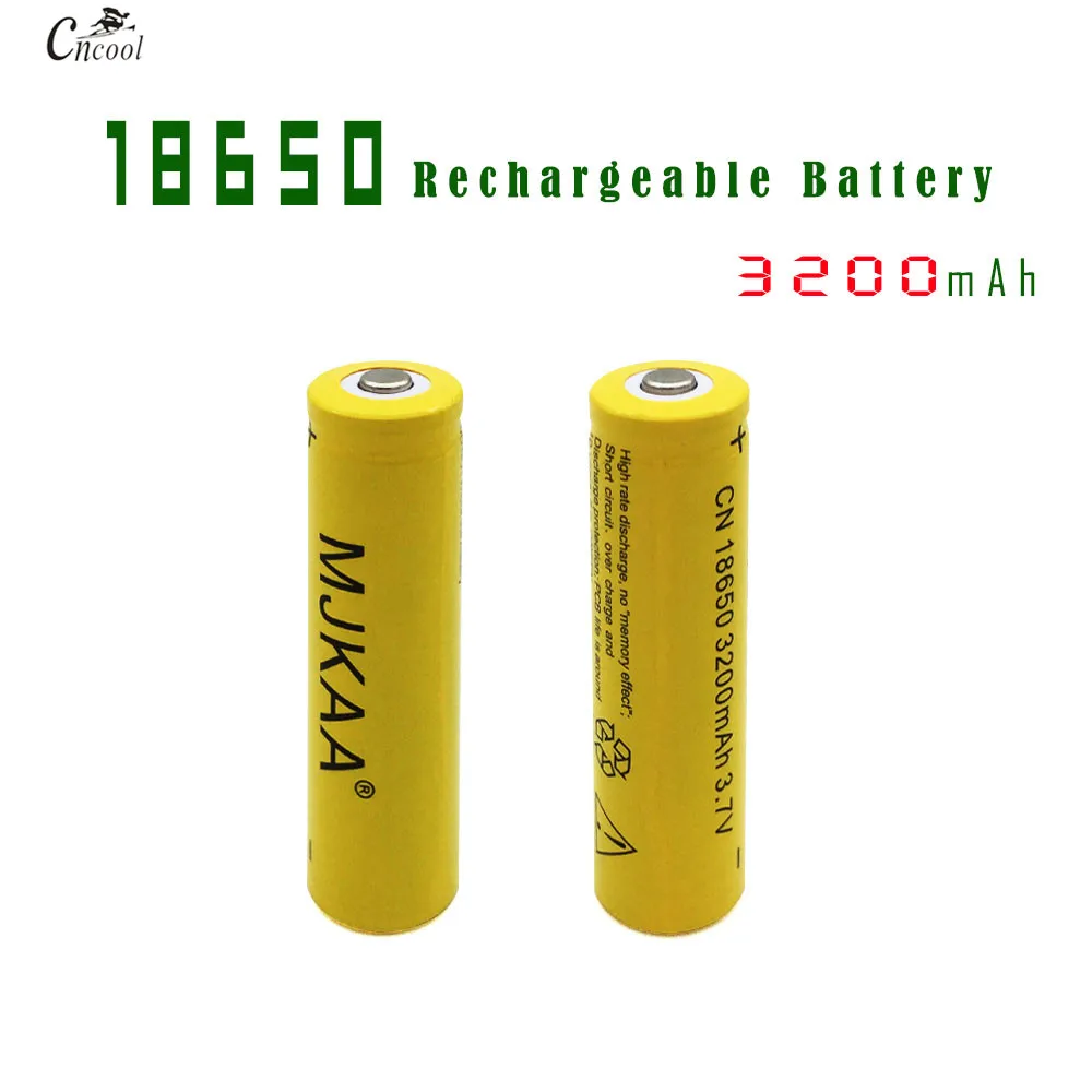 2 шт. 18650 аккумуляторные батареи (не АА батареи) 3 7 в 3200 мАч литий ионный