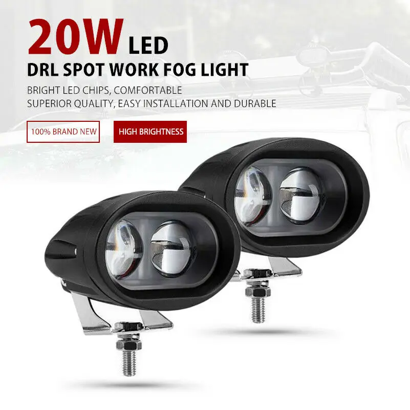 Cree 20W LED Spot Work Light Car SUV Off Road Pickup DRL Driving Fog Light Lamp
Cree 20W LED Spot Work Light Car SUV Off Road Pickup DRL Driving Fog Light Lamp