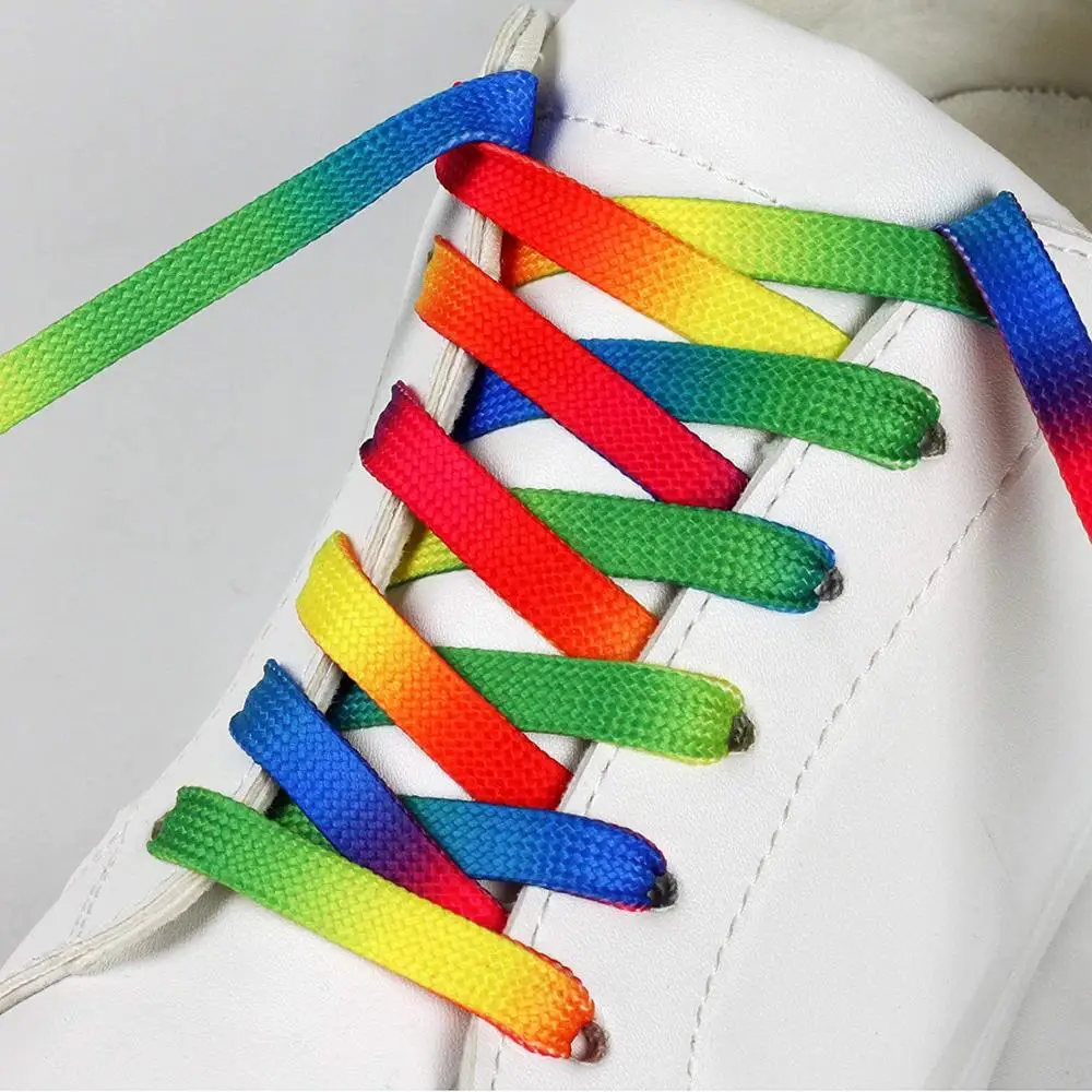 Gradient Print Flat Shoe laces Rainbow Shoelaces Outdoor Fashion Leisure Colorful Shoelace 80CM/100CM/120CM 1 Pair
Gradient Print Flat Shoe laces Rainbow Shoelaces Outdoor Fashion Leisure Colorful Shoelace 80CM/100CM/120CM 1 Pair