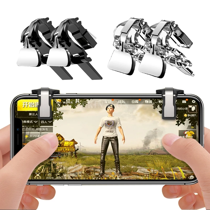 50 Pair PUBG Mobile Game Fire Button Aim Key Smart phone Gaming Trigger L1 R1 Shooter Controller Transparent K01 pk V3.0
50 Pair PUBG Mobile Game Fire Button Aim Key Smart phone Gaming Trigger L1 R1 Shooter Controller Transparent K01 pk V3.0