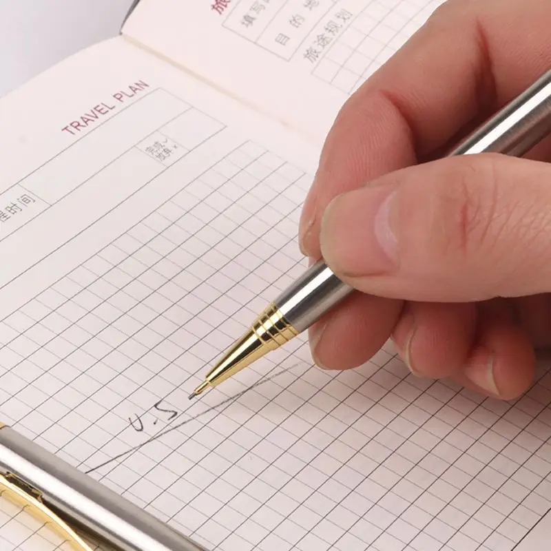 0.5mm Commercial Metal Ballpoint Pen Mechanical Pencil Automatic Pens Writing Drawing School Supplies Stationery
0.5mm Commercial Metal Ballpoint Pen Mechanical Pencil Automatic Pens Writing Drawing School Supplies Stationery