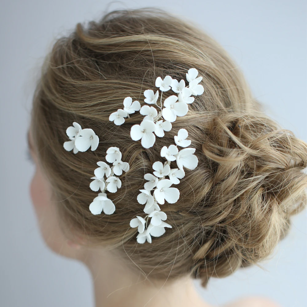 Porcelain Flower Bridal Hair Combs Pins Set Antique Silver Fashion Wedding Headpiece Handmade Women Hair Ornament Jewelry
Porcelain Flower Bridal Hair Combs Pins Set Antique Silver Fashion Wedding Headpiece Handmade Women Hair Ornament Jewelry