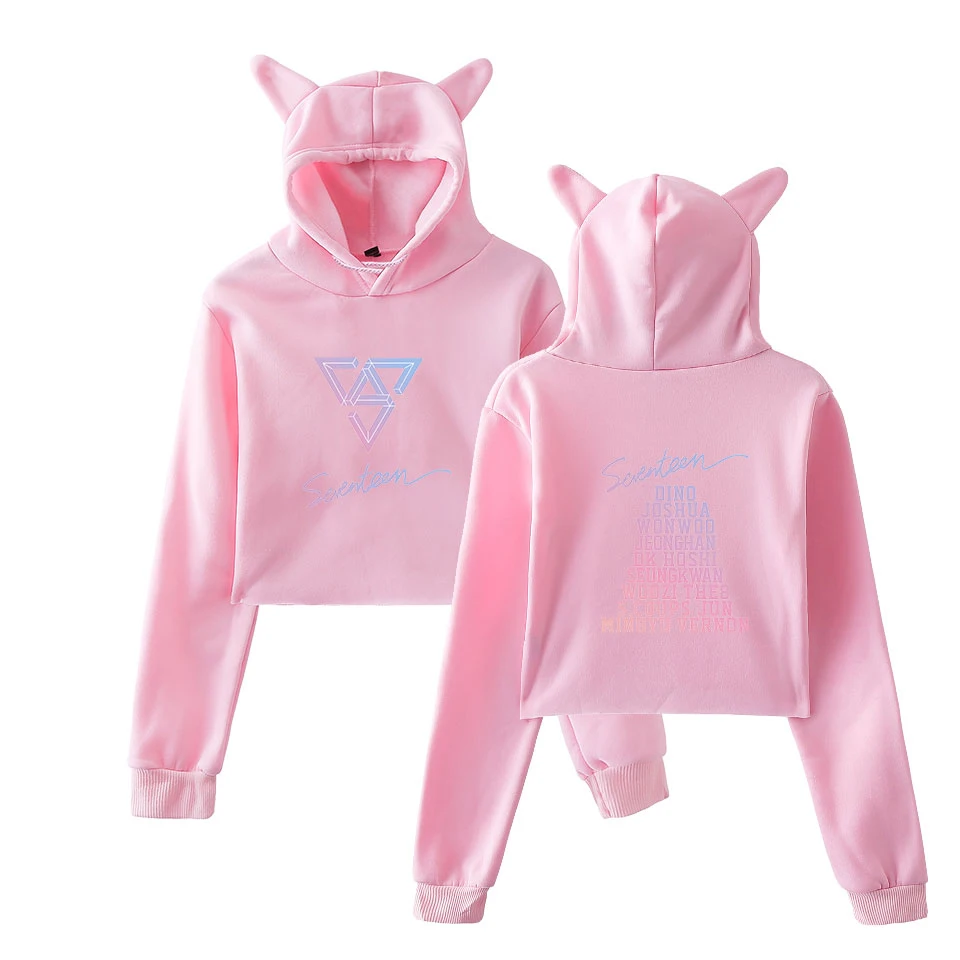 SEVENTEEN Kpop Printed Cat Ear Hoodies Women Long Sleeve Fashion Hot Sale Hooded Sweatshirts 2018 Casual Girls Sexy Hoodies
SEVENTEEN Kpop Printed Cat Ear Hoodies Women Long Sleeve Fashion Hot Sale Hooded Sweatshirts 2018 Casual Girls Sexy Hoodies