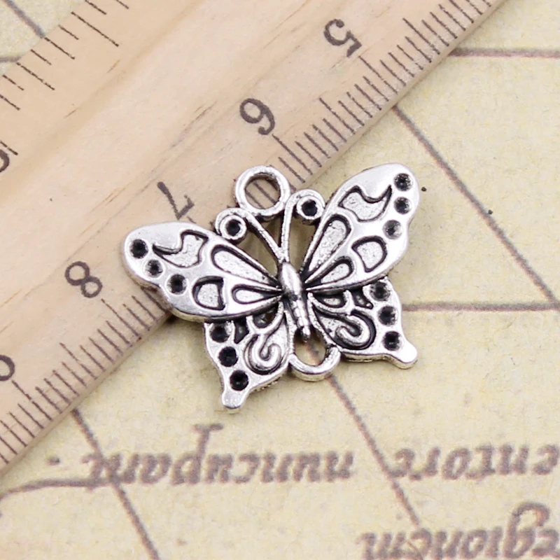 10pcs Charms Butterfly Link Connector 20x25mm Antique Silver Color Pendants Making DIY Handmade Jewelry Factory Wholesale
10pcs Charms Butterfly Link Connector 20x25mm Antique Silver Color Pendants Making DIY Handmade Jewelry Factory Wholesale