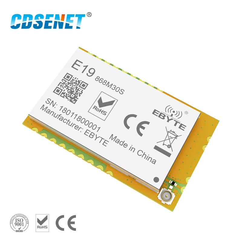 1pc LoRa 868MHz SX1276 1w rf Module E19-868M30S iot SPI Long Range 868 mhz Wireless rf Transmitter Receiver for Arduino Circuit
1pc LoRa 868MHz SX1276 1w rf Module E19-868M30S iot SPI Long Range 868 mhz Wireless rf Transmitter Receiver for Arduino Circuit