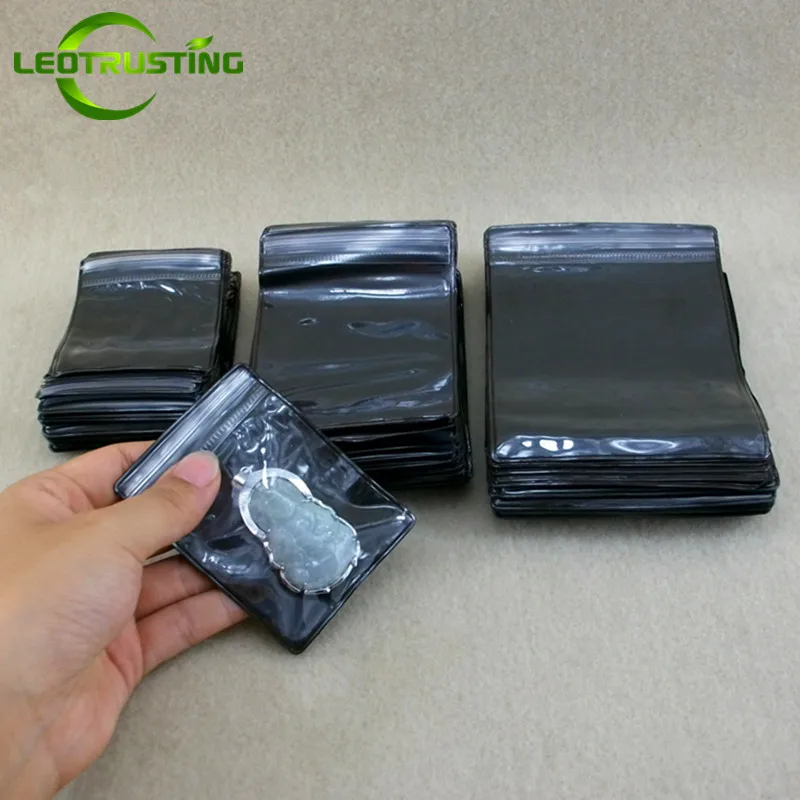 Leotrusting 100pcs One Side Clear Plastic Jewelry Zip-Lock Bag Black PVC Anti-oxidation Plastic Rings Beads Pearl Storage Bags
Leotrusting 100pcs One Side Clear Plastic Jewelry Zip-Lock Bag Black PVC Anti-oxidation Plastic Rings Beads Pearl Storage Bags