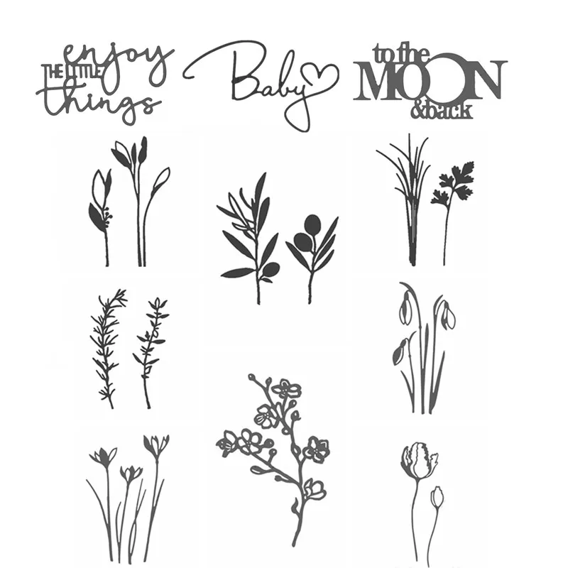Simplify Wildflowers Weed Words Silhouette Metal Cutting Dies for DIY Scrapbooking Paper Cards Making Decorative Crafts 2019 New
Simplify Wildflowers Weed Words Silhouette Metal Cutting Dies for DIY Scrapbooking Paper Cards Making Decorative Crafts 2019 New