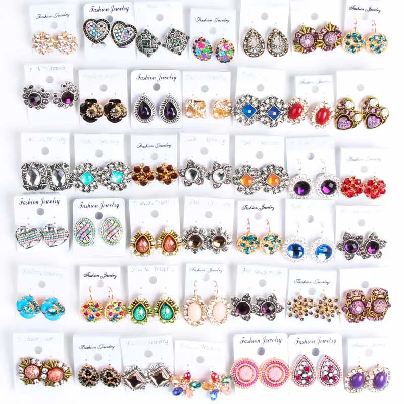 Hot mix style 12pairs fashion trend alloy earrings wholesale jewelry batch (multicolor)
Hot mix style 12pairs fashion trend alloy earrings wholesale jewelry batch (multicolor)