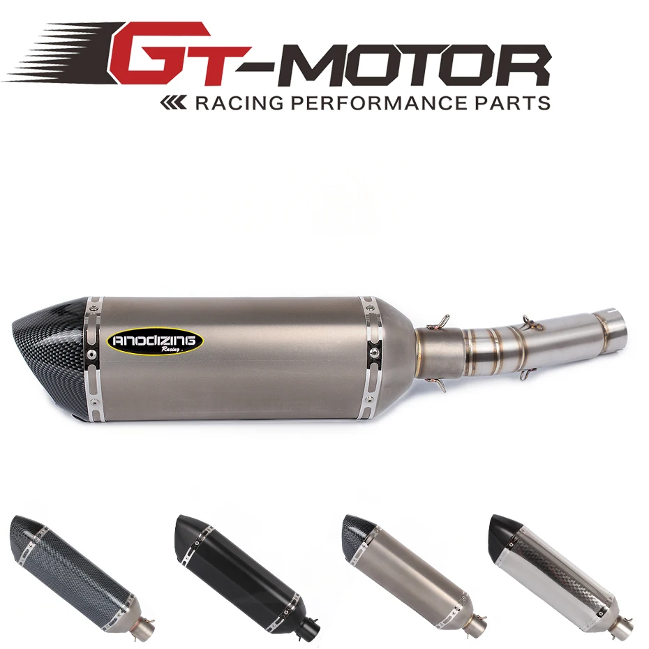 GT Motor - FOR HONDA CBR400 CB500R 2013-2015 CB400X CB500X 13-16 Carbon Fiber Exhaust Muffler Pipe Link middle Escape SLIP ON | Автомобили