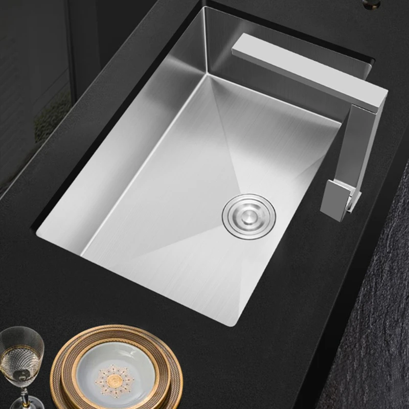 304 Stainless Steel Kitchen Sink Thickened 3mm Sink Single-slot Brushded Silver Manual Sink 45cm*40cm,50cm *40cm
304 Stainless Steel Kitchen Sink Thickened 3mm Sink Single-slot Brushded Silver Manual Sink 45cm*40cm,50cm *40cm