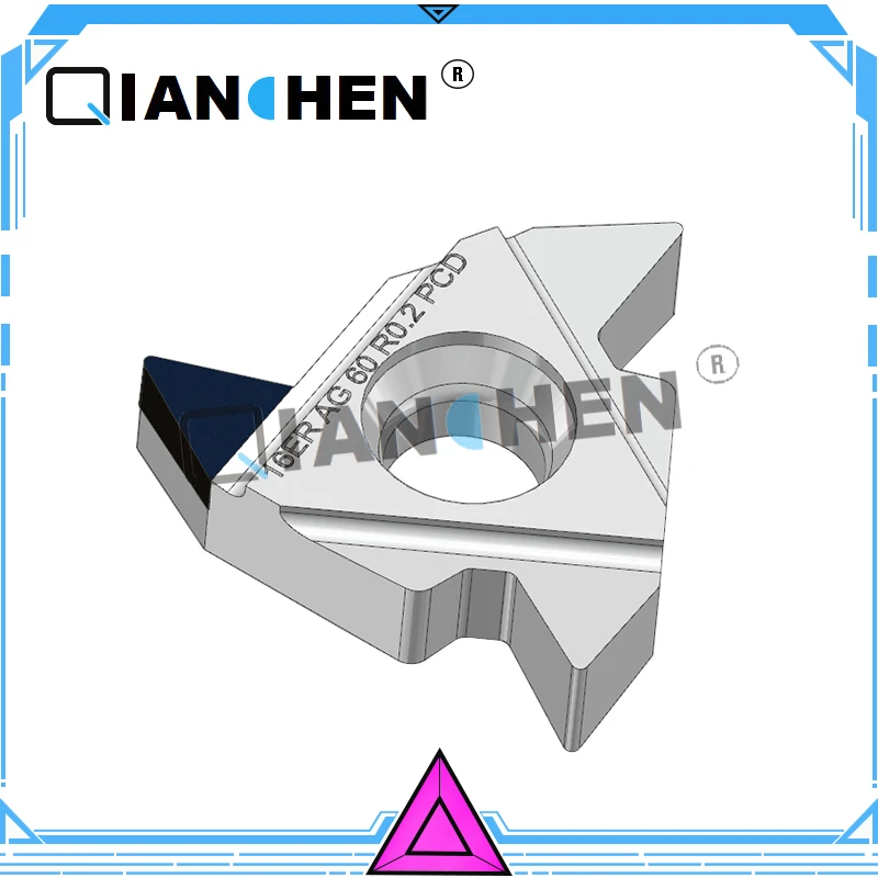 Qian Chen Новые 2 шт. PCD/CBN Токарные Вставки 16ER AG 60 R0.2 CNC PCD алмазные вставки для токарных инструментов
Qian Chen Новые 2 шт. PCD/CBN Токарные Вставки 16ER AG 60 R0.2 CNC PCD алмазные вставки для токарных инструментов