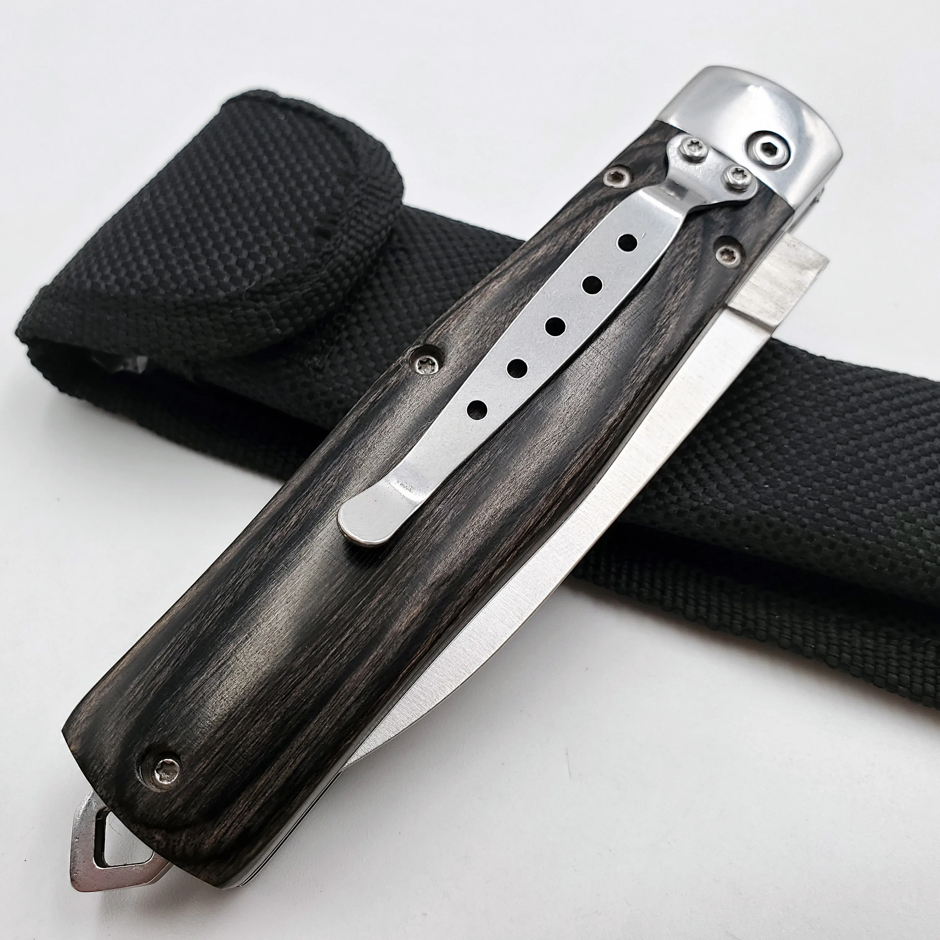 JSSQ Pocket Folding Knife 440C Blade Wood Handle Tactical Knives Outdoor Survival Combat Knifes Camping Hunting Rescue EDC Tool
JSSQ Pocket Folding Knife 440C Blade Wood Handle Tactical Knives Outdoor Survival Combat Knifes Camping Hunting Rescue EDC Tool