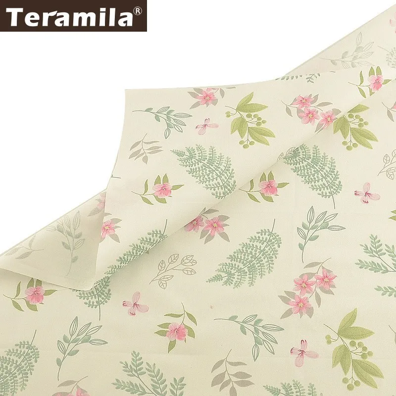 Teramila 100% Cotton Twill Fabric Meters Flowers Telas Algodon Cloth DIY Tissus Dress Patchwork Quilts Beedsheet Curtains Home
Teramila 100% Cotton Twill Fabric Meters Flowers Telas Algodon Cloth DIY Tissus Dress Patchwork Quilts Beedsheet Curtains Home