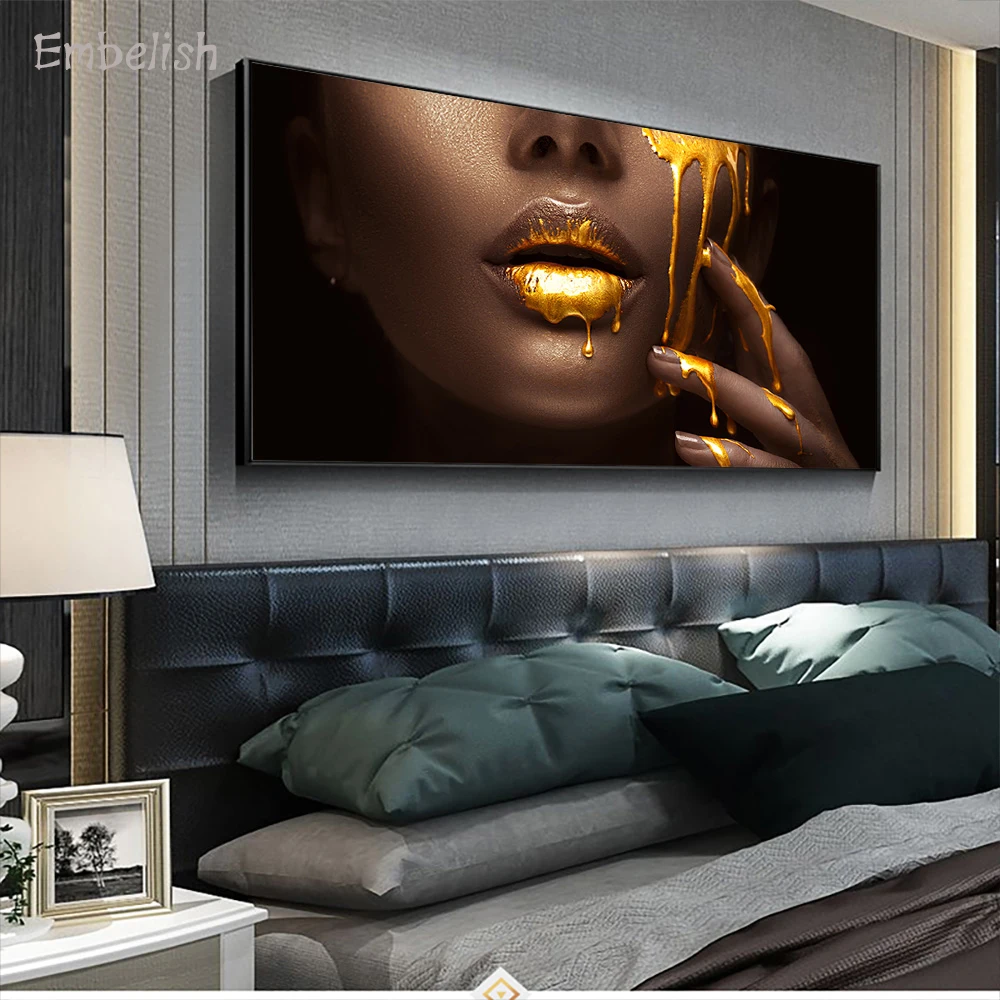 Embelish 1 Pieces Large Wall Art Pictures For Living Room Women Face With Golden Liquid Home Decor Posters HD Canvas Paintings
Embelish 1 Pieces Large Wall Art Pictures For Living Room Women Face With Golden Liquid Home Decor Posters HD Canvas Paintings