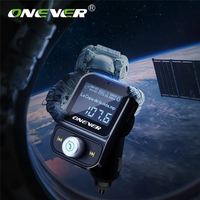 Onever Dual USB Car Kit Bluetooth MP3 Player Charger with 3.1A Smart IC Hands-free Call Wireless FM Transmitter LCD Modulator
Onever Dual USB Car Kit Bluetooth MP3 Player Charger with 3.1A Smart IC Hands-free Call Wireless FM Transmitter LCD Modulator