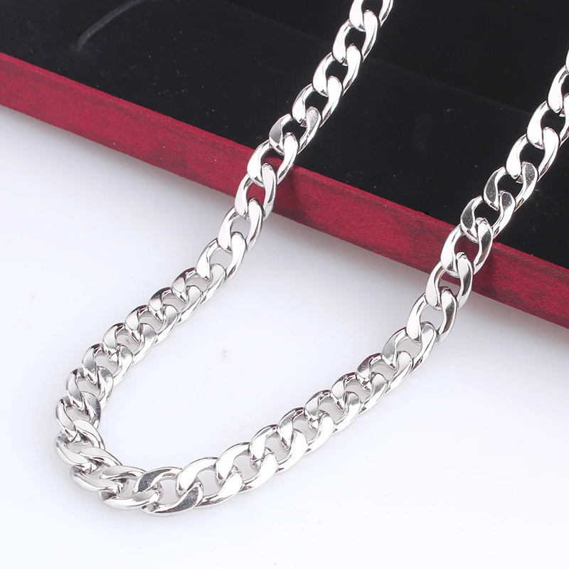 Width 7mm length 60cm silver color circle flat chains 316L Stainless steel Necklace for men women jewelry wholesale
Width 7mm length 60cm silver color circle flat chains 316L Stainless steel Necklace for men women jewelry wholesale