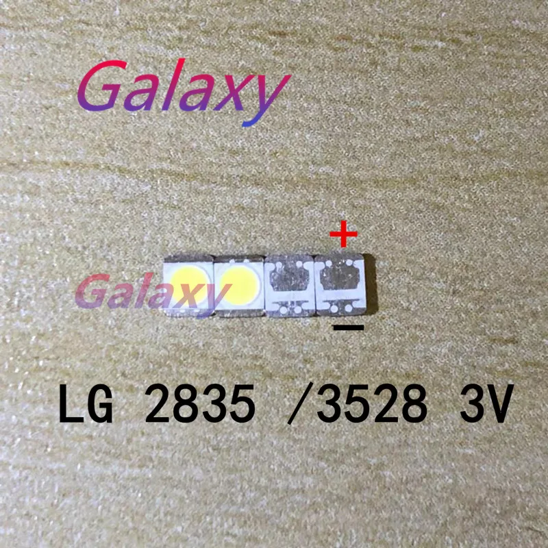 3528 2835 3 в SMD LED 1 Вт LG холодный белый 100 лм для телевизора светодиодная подсветка 5000