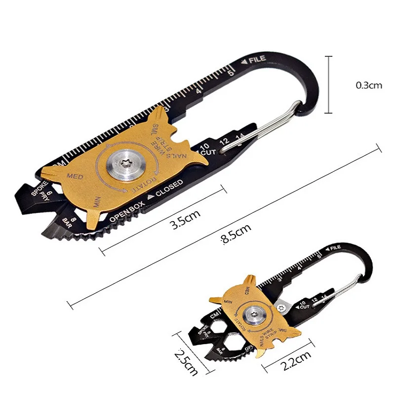 

Multi-function Combination Tool Survival Key Outdoor Portable Tool Screwdrivers Saws Wrenches Knives 20 in 1 Multi Tools EDC