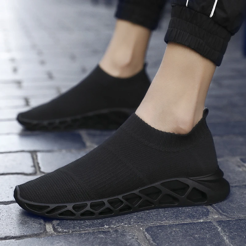2021 Brand Men Socks Sneakers Black White Man Fashion Casual Shoes Breathable Mesh Comfortable Light Slip-on Flat Shoes Loafers
2021 Brand Men Socks Sneakers Black White Man Fashion Casual Shoes Breathable Mesh Comfortable Light Slip-on Flat Shoes Loafers
