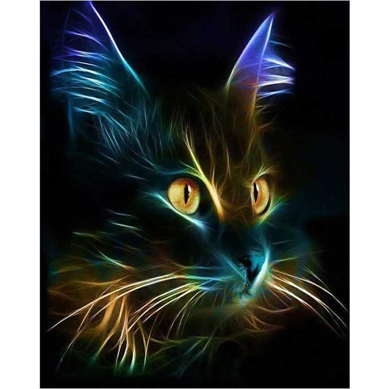 5D DIY Diamond Painting Fluorescent cat Diamond Embroidery Cross Stitch Rhinestone Mosaic Painting Home Decor gift hcr
5D DIY Diamond Painting Fluorescent cat Diamond Embroidery Cross Stitch Rhinestone Mosaic Painting Home Decor gift hcr