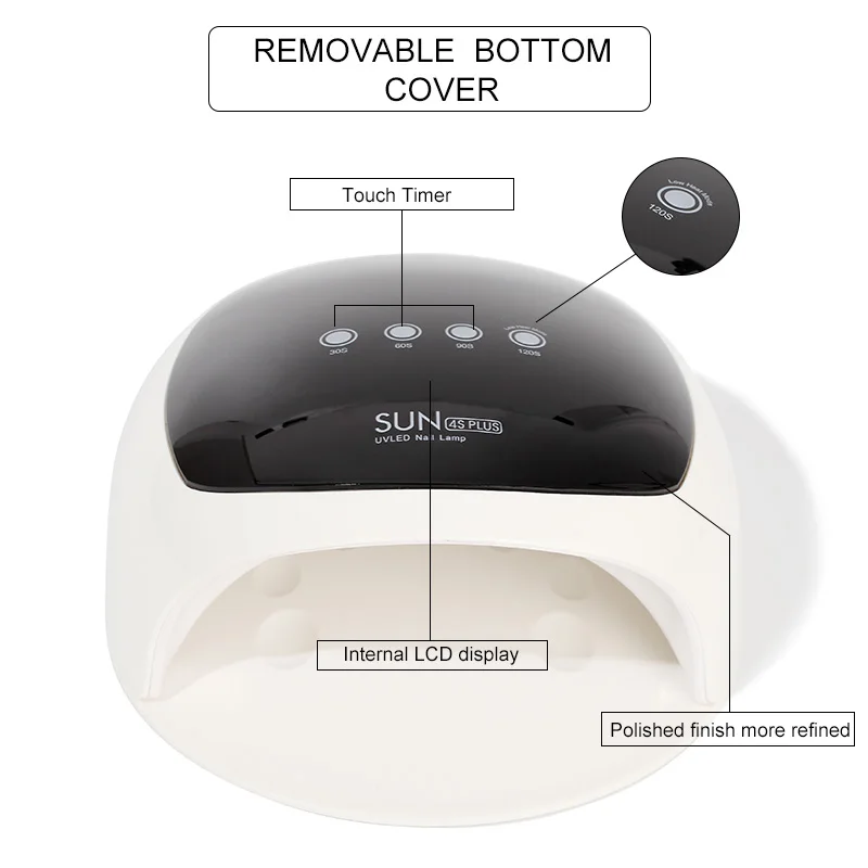 ROSALIND 52W Nails Lamp UV LED Nail Dryer for Gel Lacquer Manicure Tools Material Sosk off Polish Art Tool | Красота и здоровье