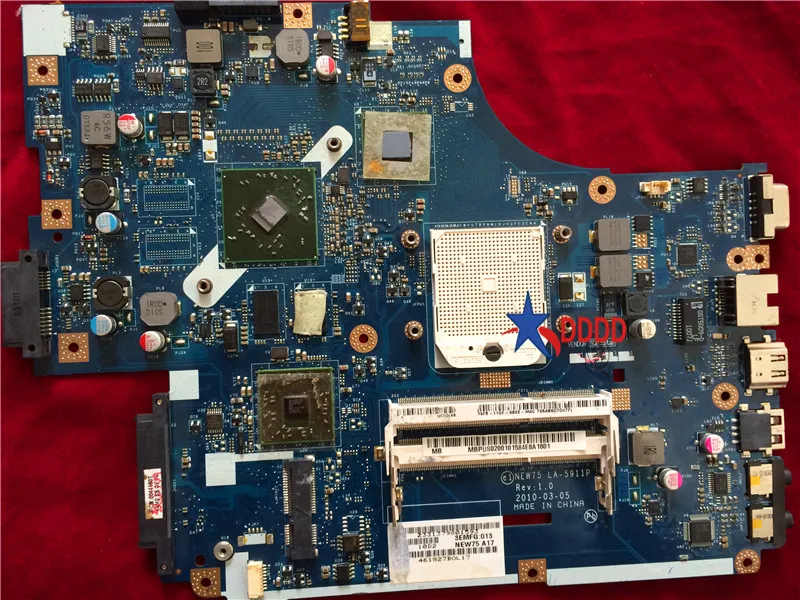 Оригинальная материнская плата для ACER ASPIRE 5551 5552, Новая деталь, MBPU502001, полностью протестирована
Оригинальная материнская плата для ACER ASPIRE 5551 5552, Новая деталь, MBPU502001, полностью протестирована