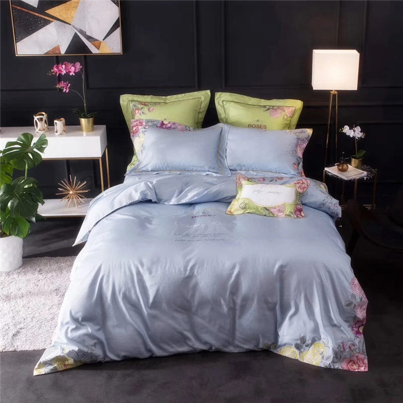 4/6/7Pcs Egypt Cotton Rose Garden luxury Bedding Set Embroidery Duvet cover set Bed Sheet Pillowcases Queen King Size bed linen
4/6/7Pcs Egypt Cotton Rose Garden luxury Bedding Set Embroidery Duvet cover set Bed Sheet Pillowcases Queen King Size bed linen