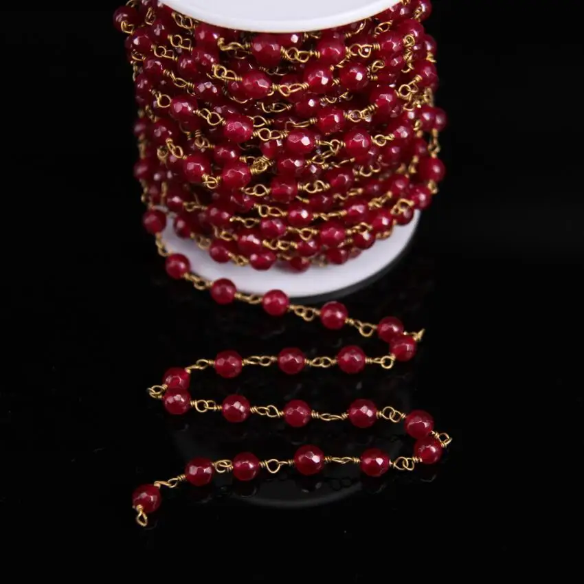 Faceted Red Malaysian Jade 6mm Round beads Rosary Chain,Natural Jasper beads Link Brass Wire Wrapped Chain Bracelet Necklaces
Faceted Red Malaysian Jade 6mm Round beads Rosary Chain,Natural Jasper beads Link Brass Wire Wrapped Chain Bracelet Necklaces