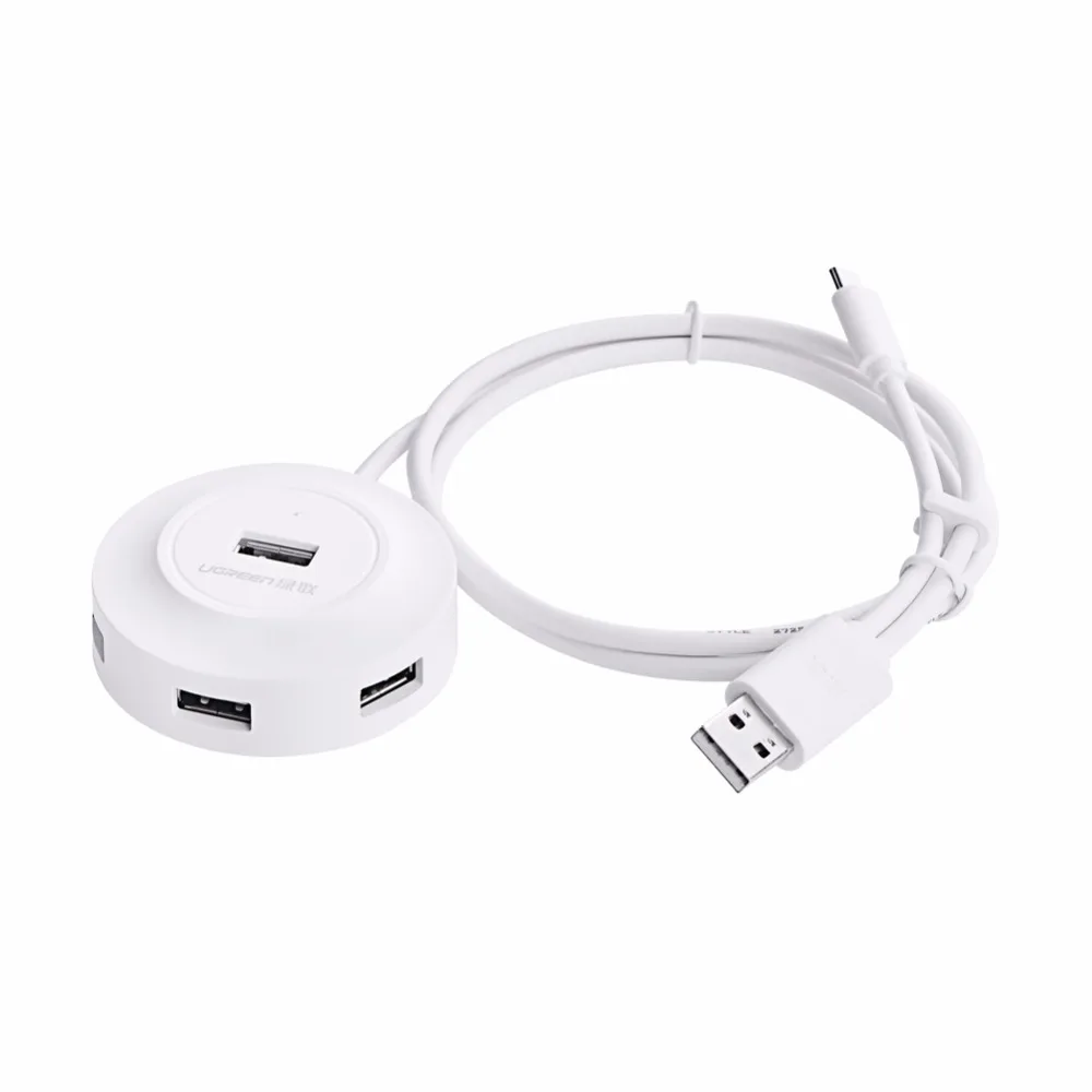 Хаб 0.8m USB 2.0 UGreen CR106 на 4 порта с функцией OTG | Электроника