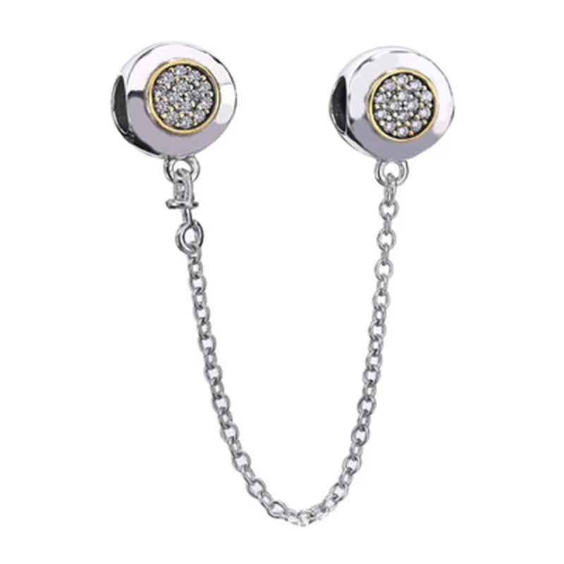 New Collection High Quality Two Tone Classic Design 925 Real Silver Safety Chain Charm Fitting European Famous Bracelet
New Collection High Quality Two Tone Classic Design 925 Real Silver Safety Chain Charm Fitting European Famous Bracelet