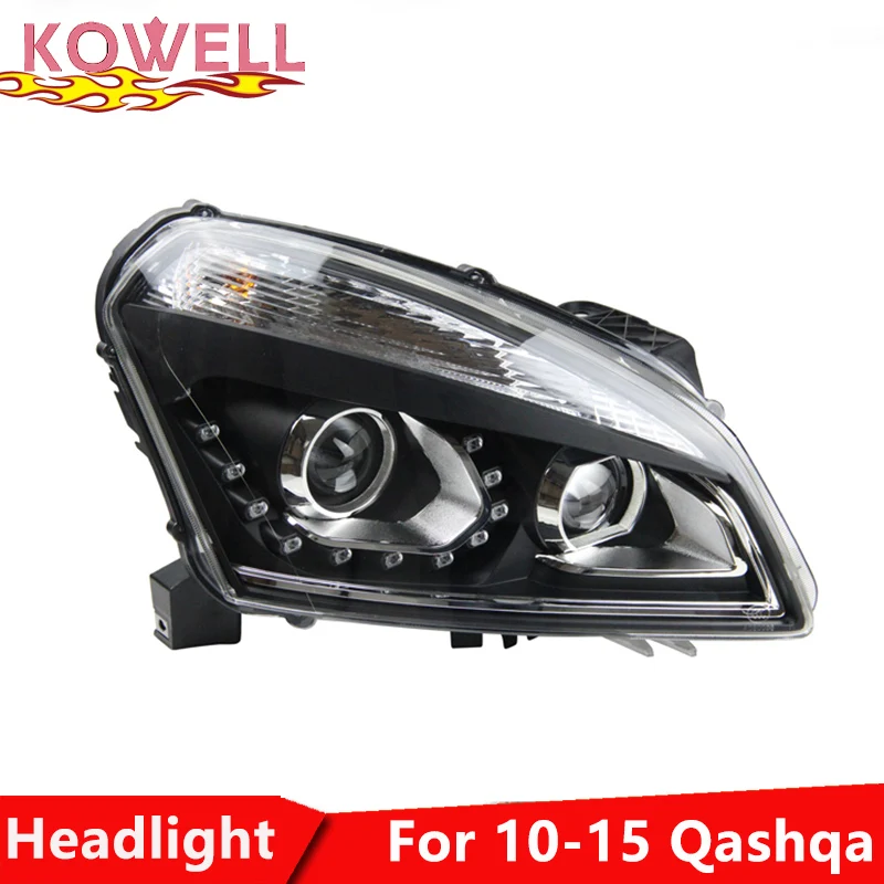 KOWELL Car Styling for Nissan Qashqai led headlight 2009-2014 New Qashqai headlights drl headlight H7 hid Bi-Xenon Lens
KOWELL Car Styling for Nissan Qashqai led headlight 2009-2014 New Qashqai headlights drl headlight H7 hid Bi-Xenon Lens