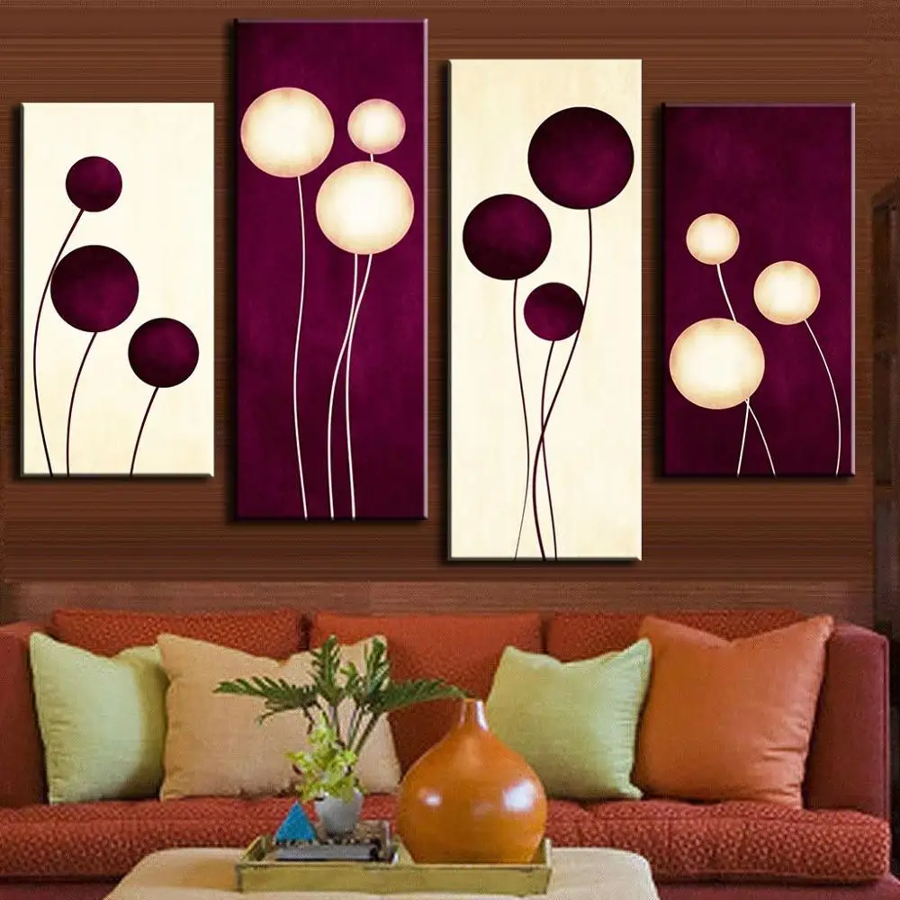 4 Pcs Abstract Painting On Canvas Combined Plum Cream Abstract Circles Home Room Decor Wall Art Picture
4 Pcs Abstract Painting On Canvas Combined Plum Cream Abstract Circles Home Room Decor Wall Art Picture