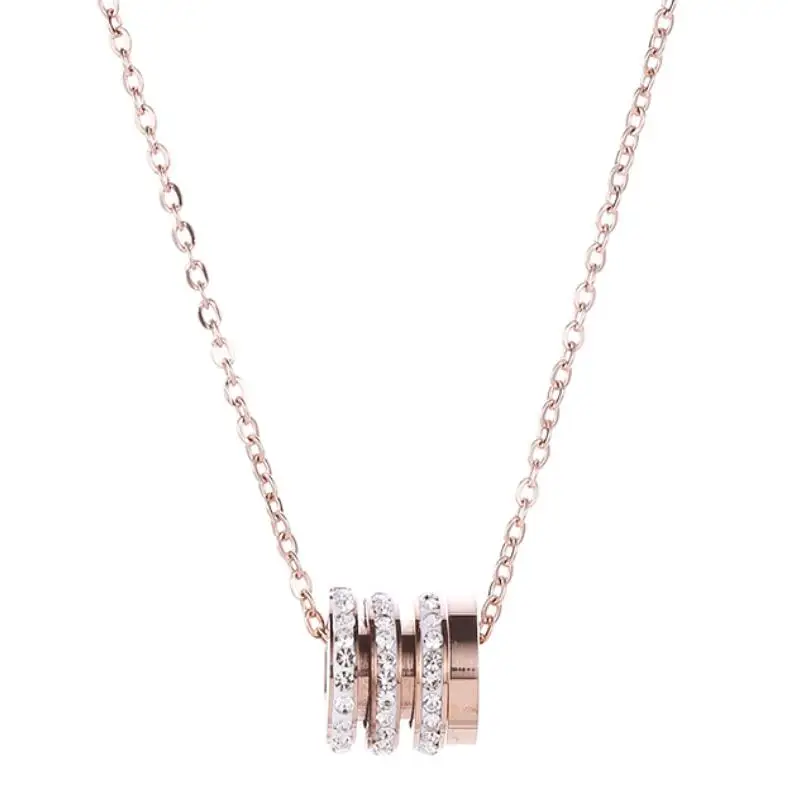 Rhinestone round pendant necklace Gold Color Chain Necklace Stainless Steel Necklace For Women Girl Femme Bijoux Never Fade
Rhinestone round pendant necklace Gold Color Chain Necklace Stainless Steel Necklace For Women Girl Femme Bijoux Never Fade