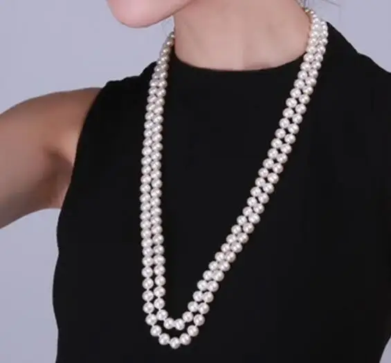 60cm 24'' 2 Rows Women Jewelry AAA natural pearl 6-10mm bright white freshwater pearl necklace gift
60cm 24'' 2 Rows Women Jewelry AAA natural pearl 6-10mm bright white freshwater pearl necklace gift
