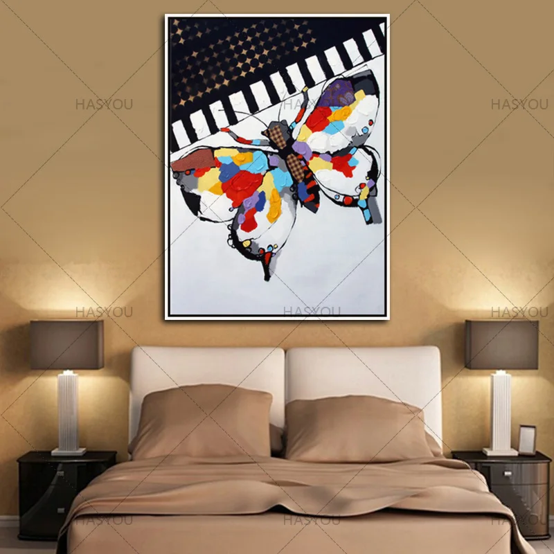 Unframed Handmade Butterfly Animal Painting Butterfly on Piano Cartoon Oil Paintings Wall Art Picture for Home Decoration
Unframed Handmade Butterfly Animal Painting Butterfly on Piano Cartoon Oil Paintings Wall Art Picture for Home Decoration