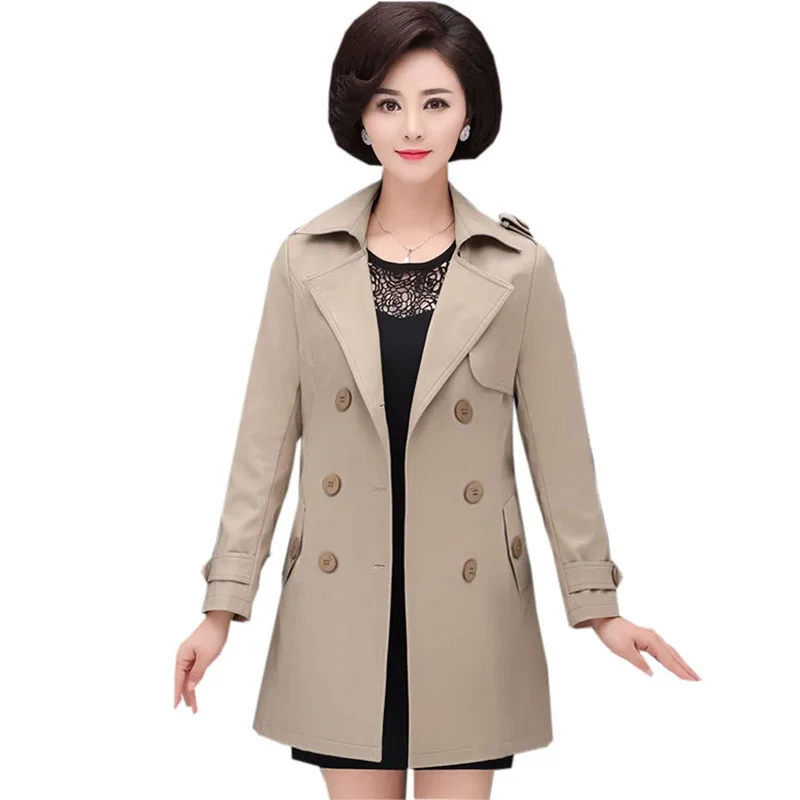Autumn Mother Trench Coats 2018 New Winter Casual Double Breasted Sashes Trench Outwear Female Elegant Windbreak FP1545
Autumn Mother Trench Coats 2018 New Winter Casual Double Breasted Sashes Trench Outwear Female Elegant Windbreak FP1545