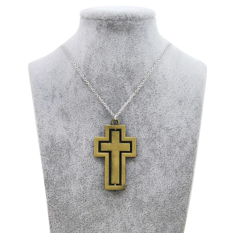 Original Vintage Gold Color Rotatable Cross Choker For Women Jesus Crucifix Prayer Chain Necklace Men Christian Jewelry Gift
Original Vintage Gold Color Rotatable Cross Choker For Women Jesus Crucifix Prayer Chain Necklace Men Christian Jewelry Gift