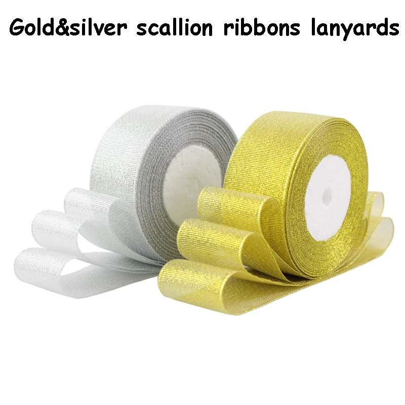 High quality 20-50mm wide Gold&silver scallion ribbons/landyards for wedding&party decoration,gifts boxes ,packaging 100yard/lot
High quality 20-50mm wide Gold&silver scallion ribbons/landyards for wedding&party decoration,gifts boxes ,packaging 100yard/lot